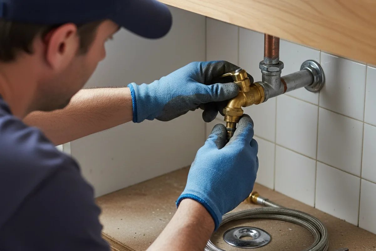 Shutoff valve and fitting work during Emergency Plumbing in Ray City